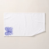 タコ海軍ブルー航海のホワイト海底沿岸 バスタオルセット (ハンドタオル)