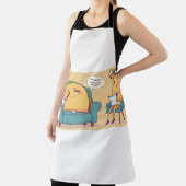 タコ火曜セラピーおもしろい- Cartoon Food Art エプロン (インサイチュ)