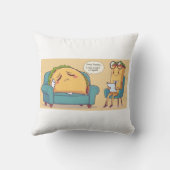 タコ火曜セラピーおもしろい- Cartoon Food Art クッション (裏面)