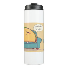 タコ火曜セラピーおもしろい- Cartoon Food Art タンブラー