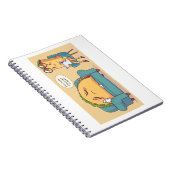 タコ火曜セラピーおもしろい- Cartoon Food Art ノートブック (右側)