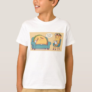 タコ火曜セラピーおもしろい- Cartoon Food Art Tシャツ