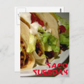 タコ火曜タコス写真 ポストカード (正面/裏面)