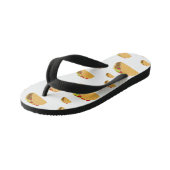 タコ火曜デザイン – キッズビーチサンダル (アングル)