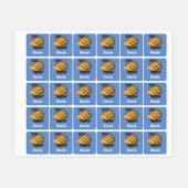 タコ火曜デザイン – スモールスクエア衣料品ラベル ラベル (シート)