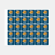 タコ火曜デザイン – スモールスクエア衣料品ラベル