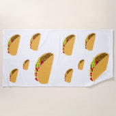 タコ火曜デザイン-ビーチタオル ビーチタオル (正面)