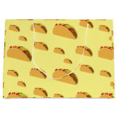 タコ火曜デザイン-抱き枕 – 大 ラージペーパーバッグ (正面)