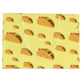 タコ火曜デザイン-抱き枕 – 大 ラージペーパーバッグ (裏面)