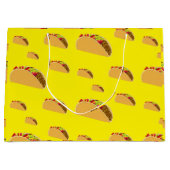 タコ火曜デザイン-抱き枕 – 大 ラージペーパーバッグ (正面)