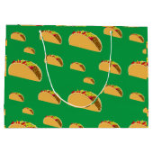 タコ火曜デザイン-抱き枕 – 大 ラージペーパーバッグ (裏面)