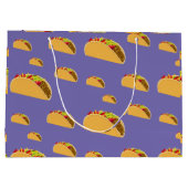 タコ火曜デザイン-抱き枕 – 大 ラージペーパーバッグ (裏面)