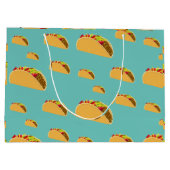 タコ火曜デザイン-抱き枕 – 大 ラージペーパーバッグ (裏面)