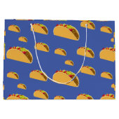 タコ火曜デザイン-抱き枕 – 大 ラージペーパーバッグ (裏面)