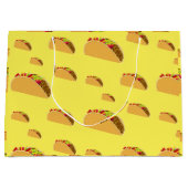 タコ火曜デザイン-抱き枕 – 大 ラージペーパーバッグ (正面)