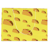 タコ火曜デザイン-抱き枕 – 大 ラージペーパーバッグ (裏面)