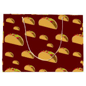 タコ火曜デザイン-抱き枕 – 大 ラージペーパーバッグ (裏面)