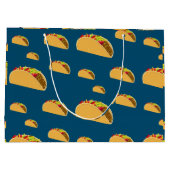 タコ火曜デザイン-抱き枕 – 大 ラージペーパーバッグ (裏面)