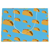 タコ火曜デザイン-抱き枕 – 大 ラージペーパーバッグ (正面)