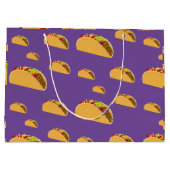 タコ火曜デザイン-抱き枕 – 大 ラージペーパーバッグ (裏面)