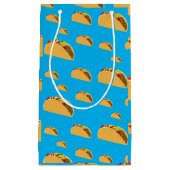 タコ火曜デザイン-抱き枕 – 小 スモールペーパーバッグ (正面)