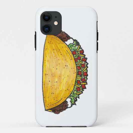 タコ火曜メキシコ料理タコスグルメケース Case-Mate iPhoneケース (裏面)