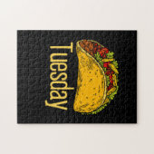 タコ火曜メキシコ料理タコスグルメメキシコ ジグソーパズル (横)