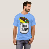 タコ火曜メキシコ料理ポケットタコティー Tシャツ (正面フル)