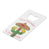 タコ火曜日サグアーロサボスサンダー_コーブ クレジットカード栓抜き (正面アングル)