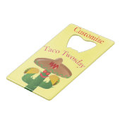 タコ火曜日サグアーロサボスサンダー_コーブ クレジットカード栓抜き (裏面アングル)