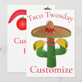 タコ火曜日サグアーロサボスサンダー_コーブ 招待状 (正面/裏面)