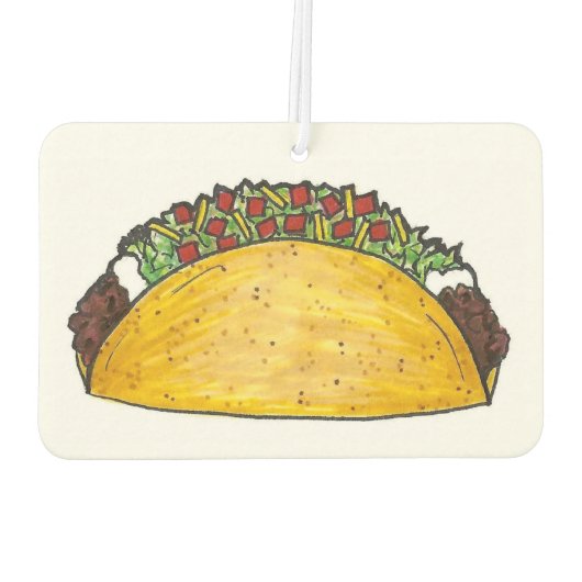 タコ火曜日メキシコ料理テックスMexタコスグルメ カーエアーフレッシュナー (裏面)