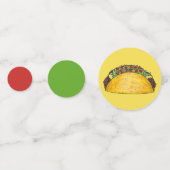 タコ火曜日誕生日パーティフィエスタメキシコ料理 コンフェッティ (裏面)