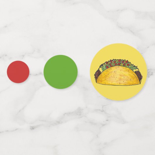 タコ火曜日誕生日パーティフィエスタメキシコ料理 コンフェッティ (裏面)