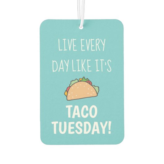 タコ火曜食のように毎日を過おもしろいごす カーエアーフレッシュナー (裏面)