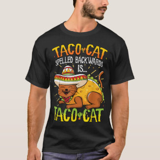 タコ猫のスペルは逆タコおもしろい猫 Tシャツ