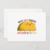 タコ猫のスペルは逆タコ猫 ポストカード (正面/裏面)