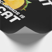 タコ猫のスペルは逆タコ猫 ラッピングペーパー (角)