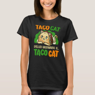 タコ猫のスペルを逆に動物の権利擁護 Tシャツ