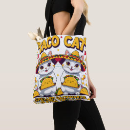 タコ猫フィエスタ かわいいチビキャラ シンコデマヨ トートバッグ