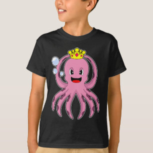 タコ王冠 Tシャツ