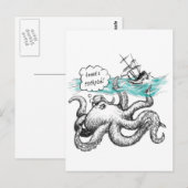 タコ発作 ポストカード (正面/裏面)