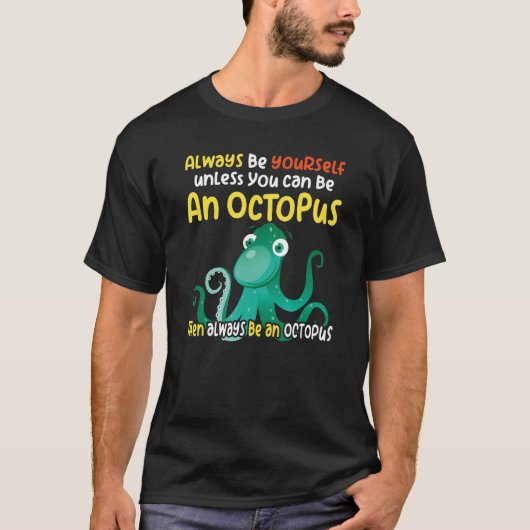 タコ知性があるの海洋生物のように2 Tシャツ (正面)