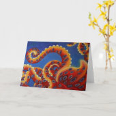 タコ空白のカード – 私のタコの中から輝く カード (黄色い花)