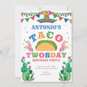 タコ第2誕生日、フィエスタ、タコトゥオスデー 招待状 (正面)