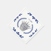 タコ約40 | Blue/Silver Tequila Napkins スタンダードカクテルナプキン (角)