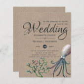 タコ素朴海海の結婚式は予算を招く (正面/裏面)