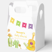 タコ素朴'Bout Cactusライムギターベイビーシャワー フェイバーボックス (見開き)