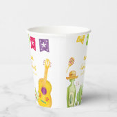 タコ素朴'Bout Cactusライムギターベイビーシャワー 紙コップ (右)