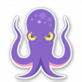 タコ紫イカ シール (正面)